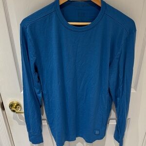Topo Designs Men's Blue Long Sleeve Shirt Size Large